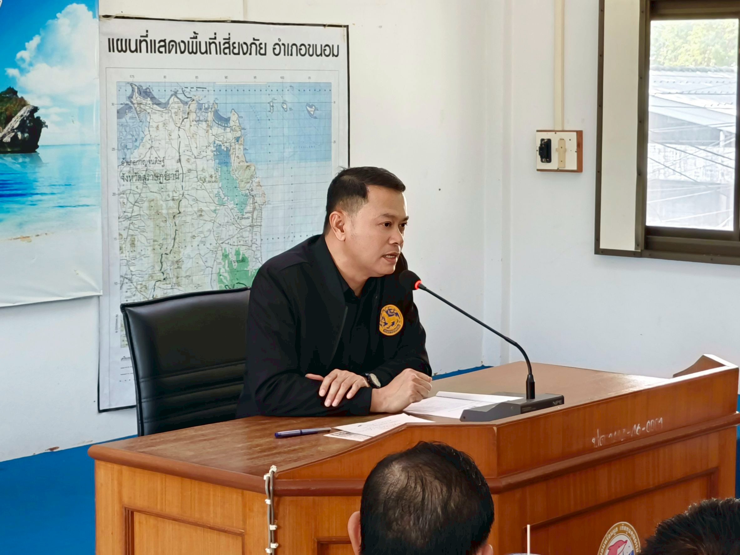 🐬พช.ขนอม ร่วมประชุมหัวหน้าส่วนราชการอำเภอขนอม ประจำเดือนกุมภาพันธ์ 256